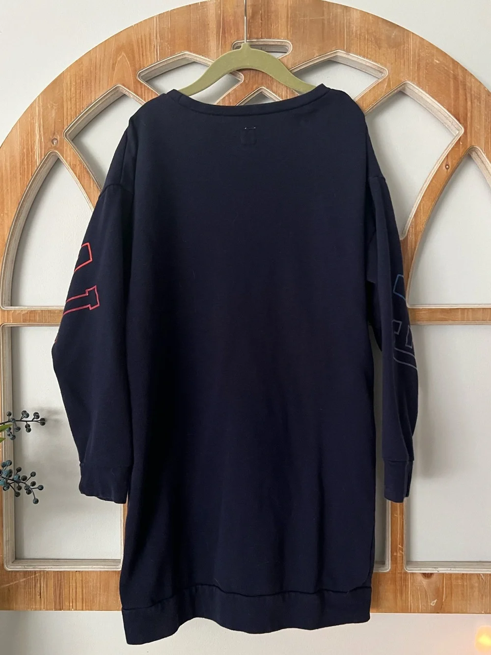 5/$20 SALE ❤️GAP Navy Sweatshirt Dress with Rainbow 'GAP ORIGINAL’ Graphics